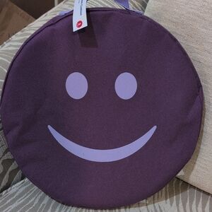 Purple Smiley Face Cushion